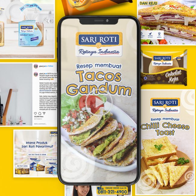 SARI ROTI Social Media Development